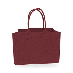 The Portofino Felt Tote - RT907 in Burgundy