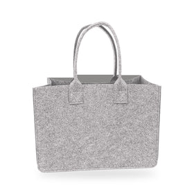 The Portofino Felt Tote - RT907 in Light Gray