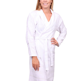 Terry Back Essential Turkish Cotton Bath Robe - RT792 in S / White