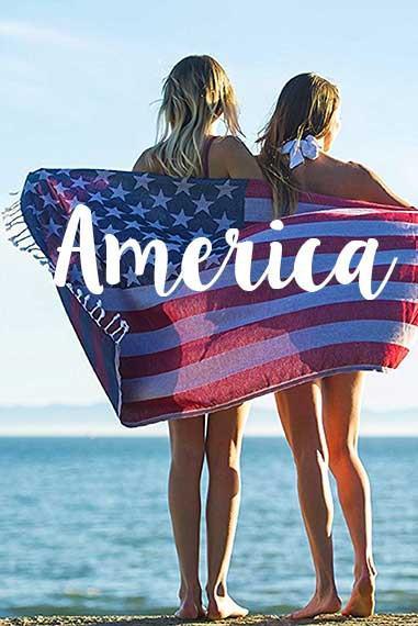 American Flag Towel - Pre-Order Now! - The Riviera Towel Company