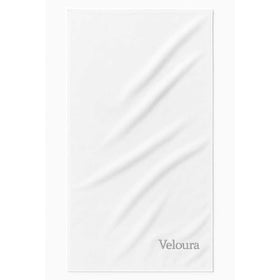 Veloura™ Luxury Terry Velour Towels in Solid Vivid Colors - RT215 in White