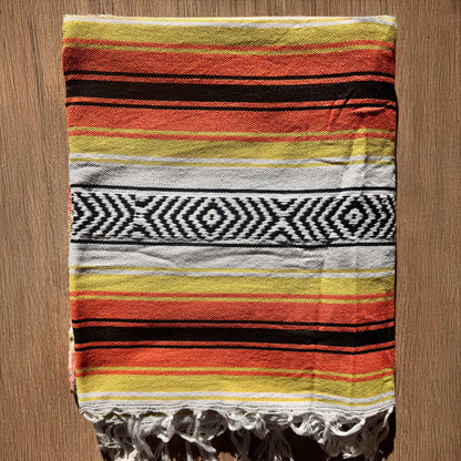 Riviera Maya Falsa Throw - Custom Decorated Sarapes  RT747
