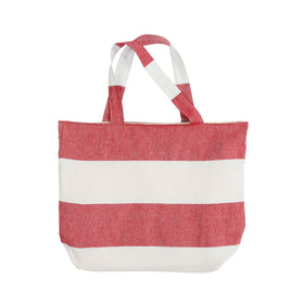 Biarritz Beach Bag Tote - RT8403 in Red/White