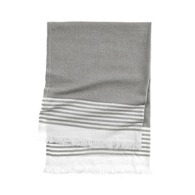 Calabria Turkish Towels -  RT027 in Charcoal Grey
