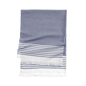 Calabria Turkish Towels -  RT027 in Navy Blue