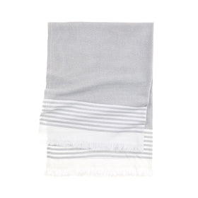 Calabria Turkish Towels -  RT027 in Silver Grey
