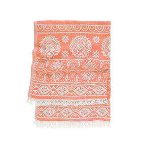 Estrella Turkish Towel in Coral