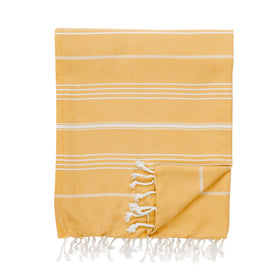 Essential Turkish Cotton Blanket - RT095 in Mustard