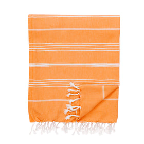 Essential Turkish Cotton Blanket - RT095 in Orange