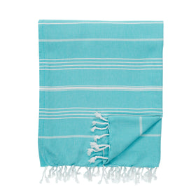Essential Turkish Cotton Blanket - RT095 in Teal