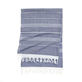 Essential Terry Turkish Towel - RT049 in Navy