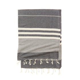 Capri Turkish Towel - RT007 in Black