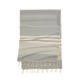 Capri Turkish Towel - RT007 in Silver