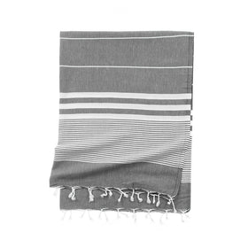 Capri Turkish Towel - RT008 in Dark Grey