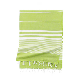 Capri Turkish Towel - RT008 in Lime Green