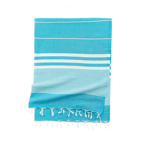 Capri Turkish Towel - RT008 in Turquoise