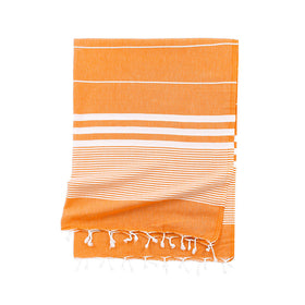 Capri Turkish Towel - RT008 in Orange