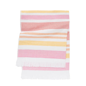 Solaris Terry Turkish Towel - RT762 in Pink/Yellow/Coral