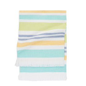 Solaris Terry Turkish Towel - RT762 in Turquoise/Yellow/Denim