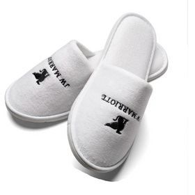 Hotel Slippers and Slides Custom Branded - RT780 in Velvet Fleece