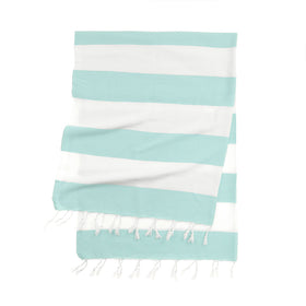 Biarritz Turkish Towel - RT004 in Mint/White