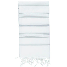 Essential II Turkish Hand Towel - RT062 in Silver
