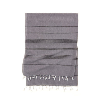 Essential III - Double Color Stripe Turkish Towel - The Riviera Towel Company