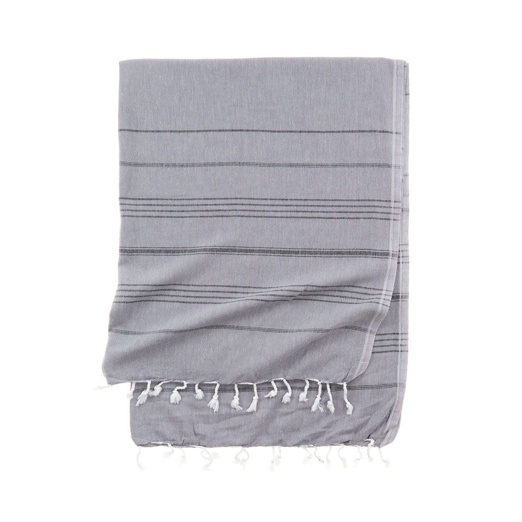 Essential III - Double Color Stripe Turkish Towel - The Riviera Towel Company