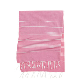 Eco Stripe Turkish Towel - Cotton & rPET Fibers - RT754 in Judus Purple
