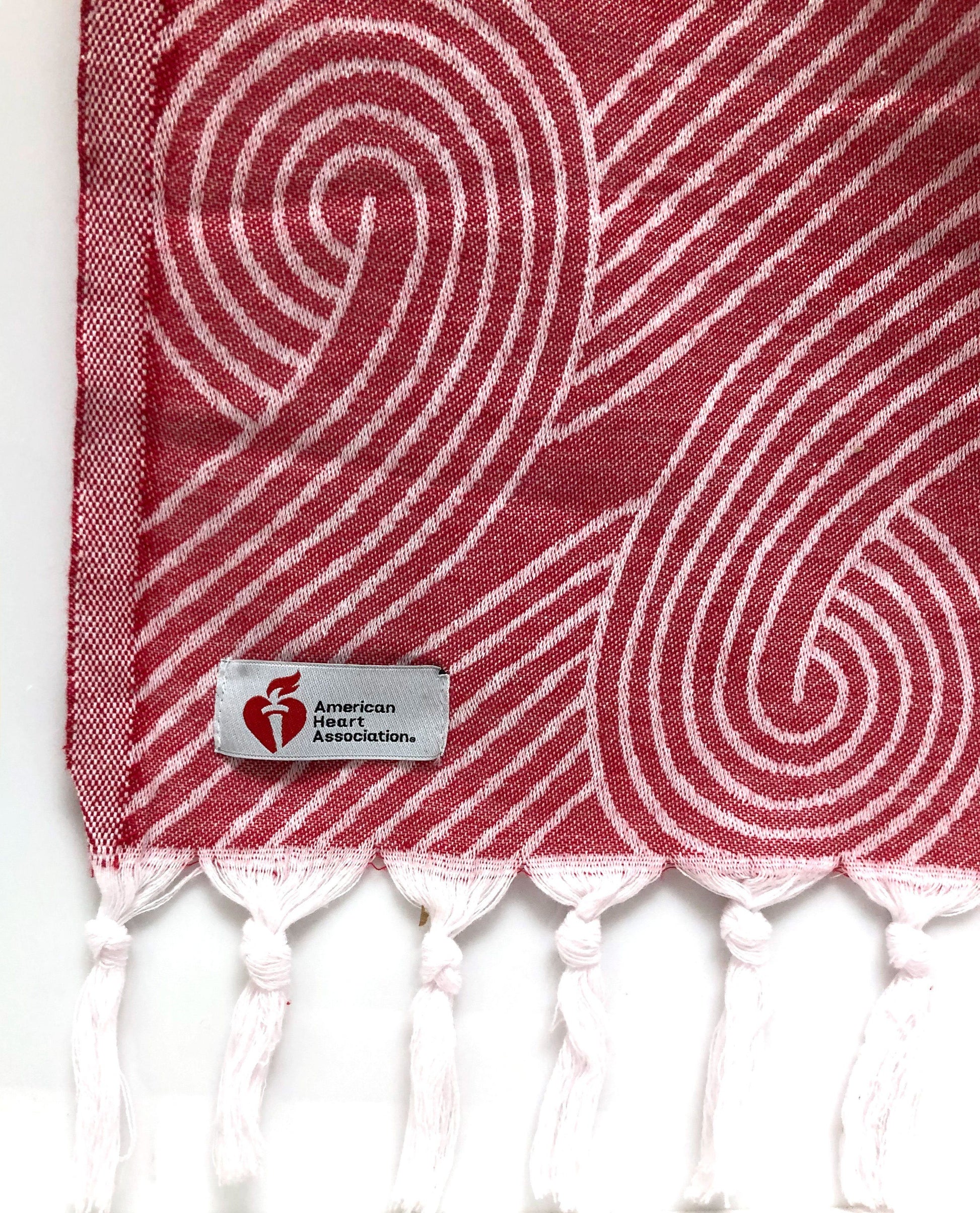Infinite Hearts Wrap Turkish Towel - The Riviera Towel Company