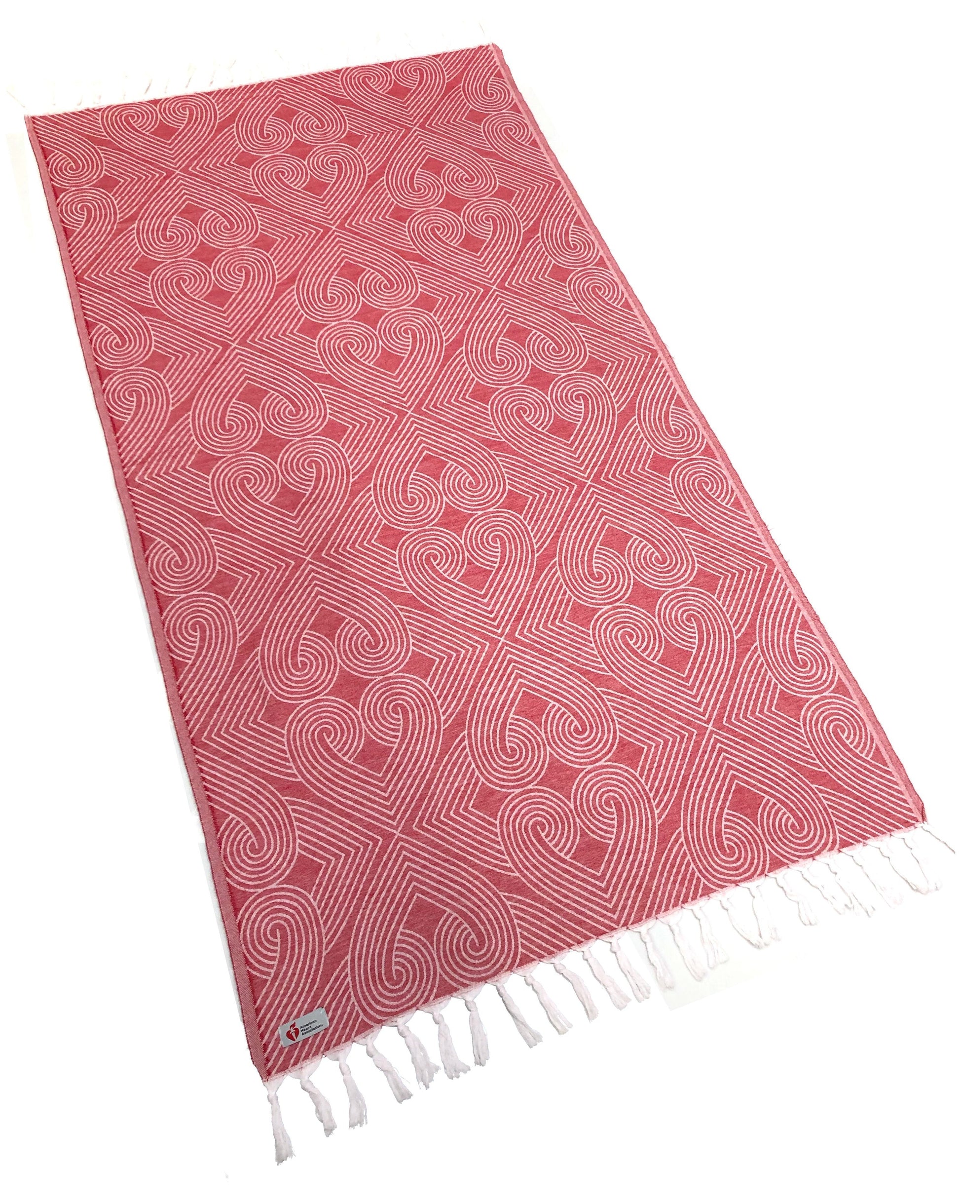 Infinite Hearts Wrap Turkish Towel - The Riviera Towel Company