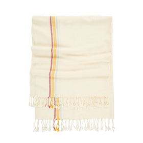 Monza Hand Loomed Striped Turkish Towel - RT764 in Yellow/Red