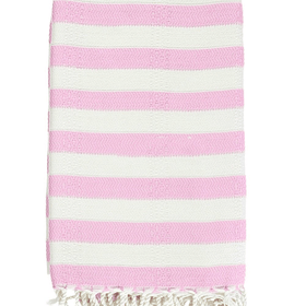 Rapallo Bamboo Turkish Towel - RT034 in Peony Pink