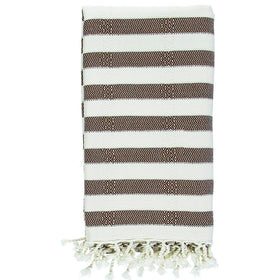 Rapallo Bamboo Turkish Towel - RT034 in Mocha