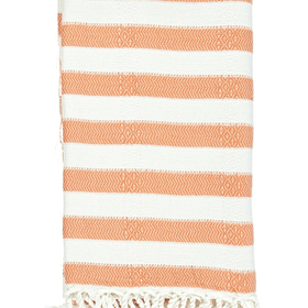 Rapallo Bamboo Turkish Towel - RT034 in Orange