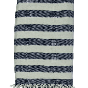 Rapallo Bamboo Turkish Towel - RT034 in Black