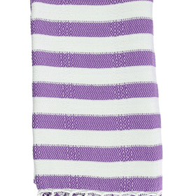 Rapallo Bamboo Turkish Towel - RT034 in Purple