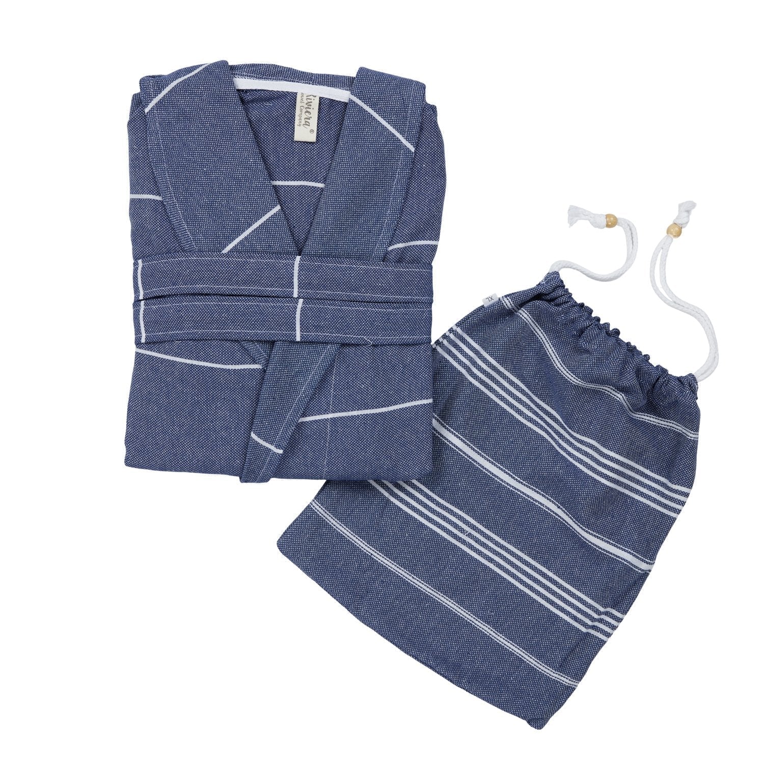Robes - Essential Bathrobe With Drawstring Bag