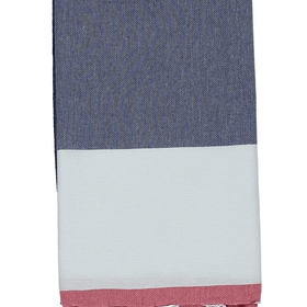 Savona Turkish Towels - RT013 in Navy/Red