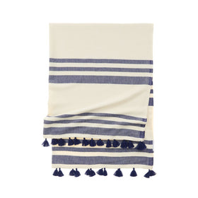 Portofino Tassel Towel - RT080 in Navy