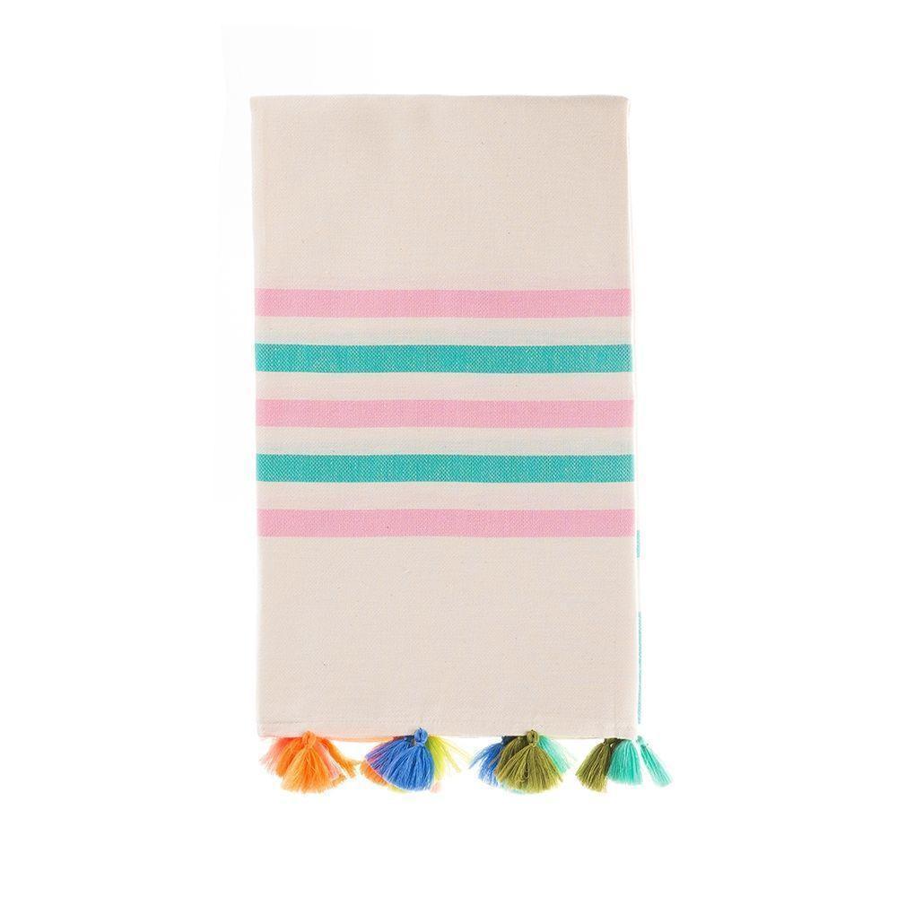 Portofino Tassel Towel - The Riviera Towel Company