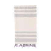 Portofino Turkish Beach Towel Soft Cotton Flat Weave Stylish Tassels ...