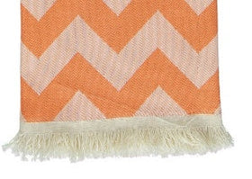 Corsica Zig Zag Towel in Orange