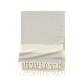 Diamond Towel II -Natural in Silver