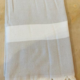 Diamond Towel II -Natural in Beige