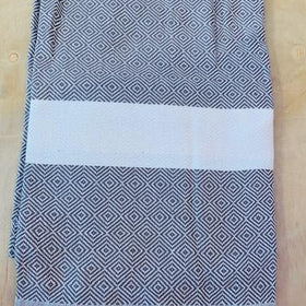 Diamond Towel II -Natural in Mocha