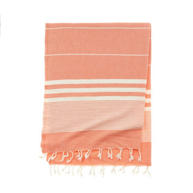 Capri Turkish Towel - RT008 in Coral