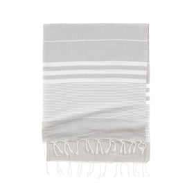 Capri Turkish Towel - RT008 in Silver