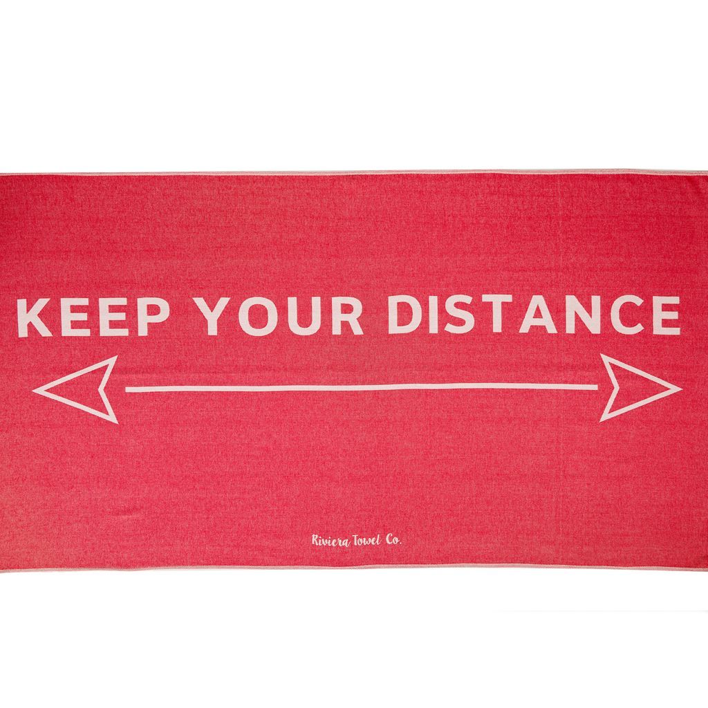 Turkish Towel - Keep Your Distance Towel