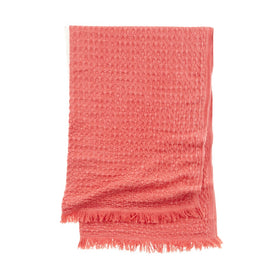 Liguria Vintage Waffle Towel - RT030 in Red